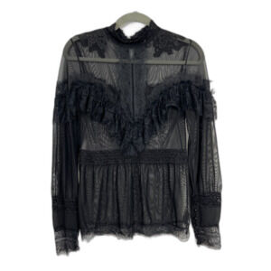 Elegant Black Lace Blouse